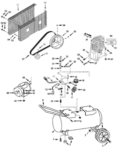 Part Location Diagram of ZV007005SJ Campbell Hausfeld Beltguard Assembly